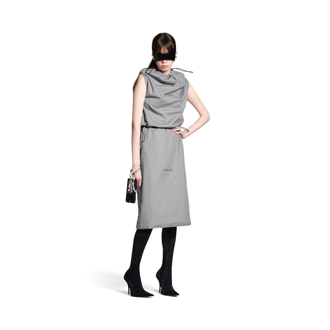 Women's Shoe Bag Top in Grey - 2