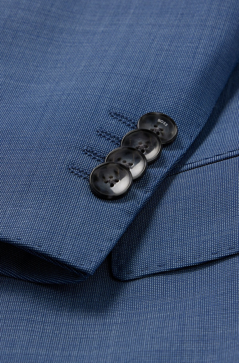 SLIM-FIT SUIT IN WOOL, SILK AND STRETCH 10