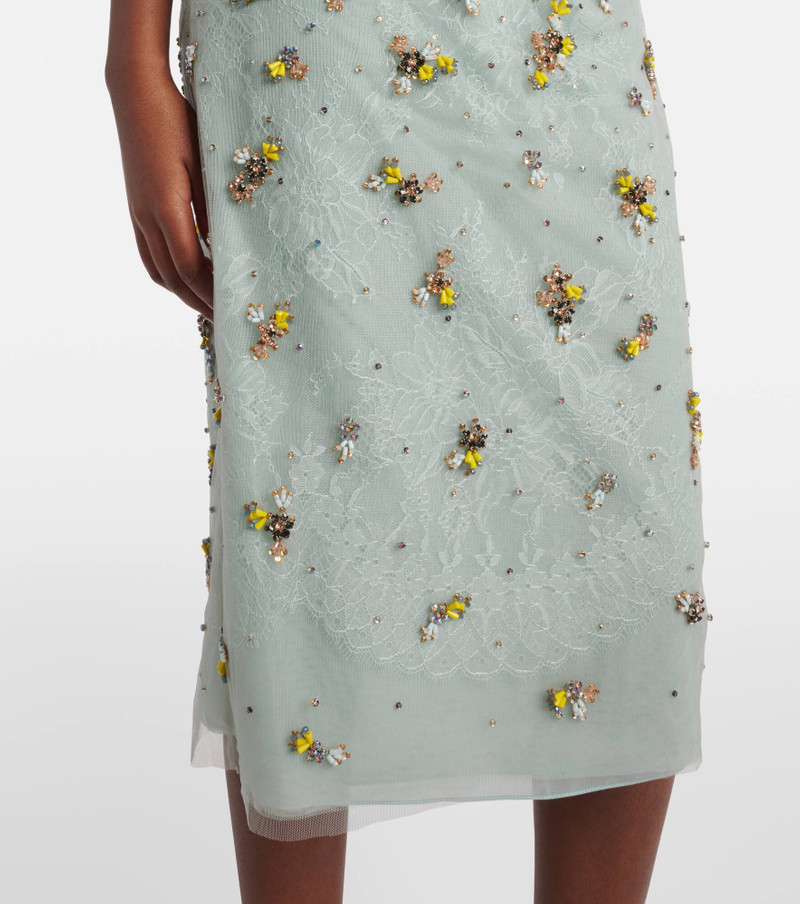 Palla embellished lace and tulle midi dress 5