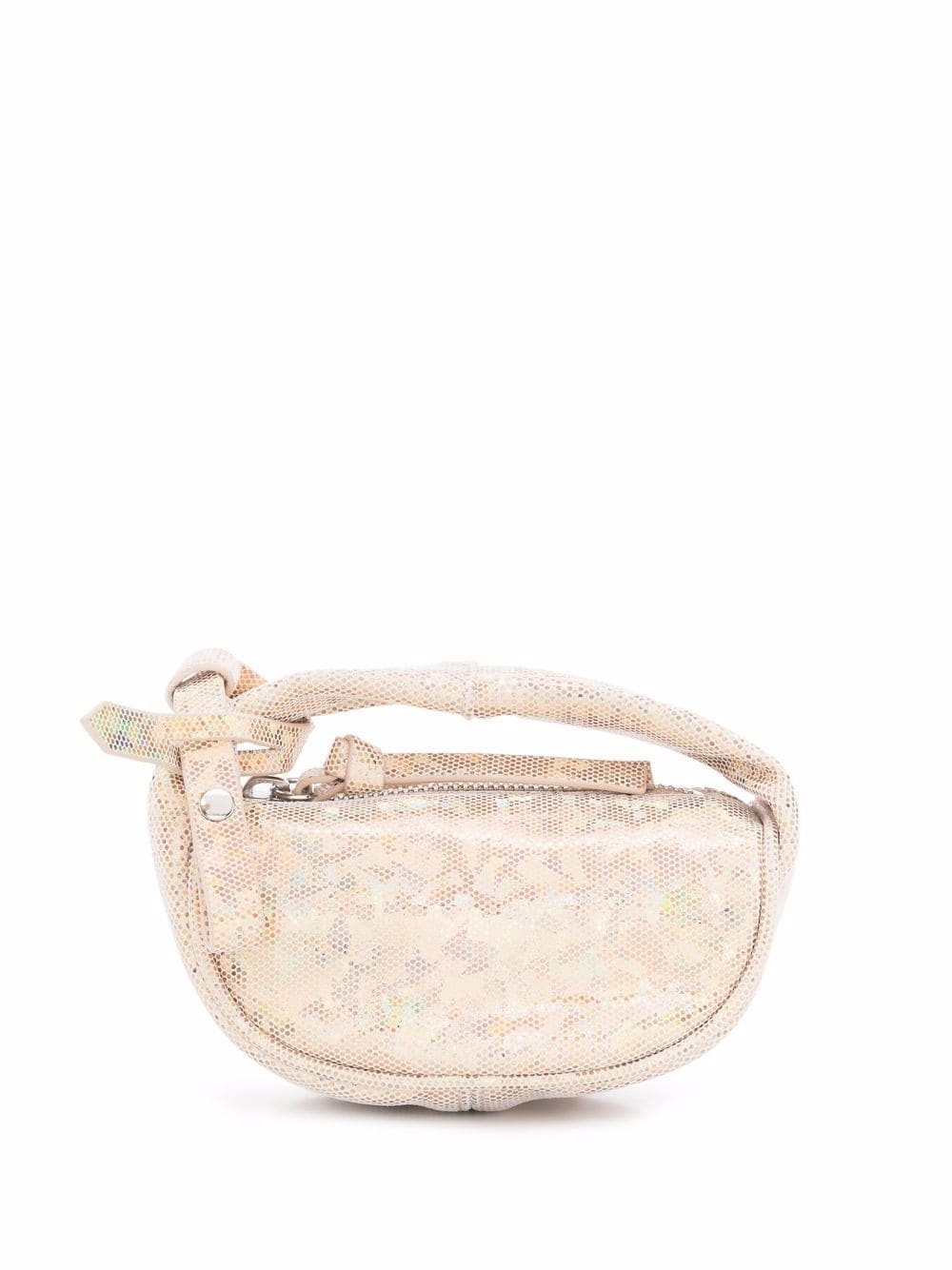 iridescent mesh small pouch bag - 1