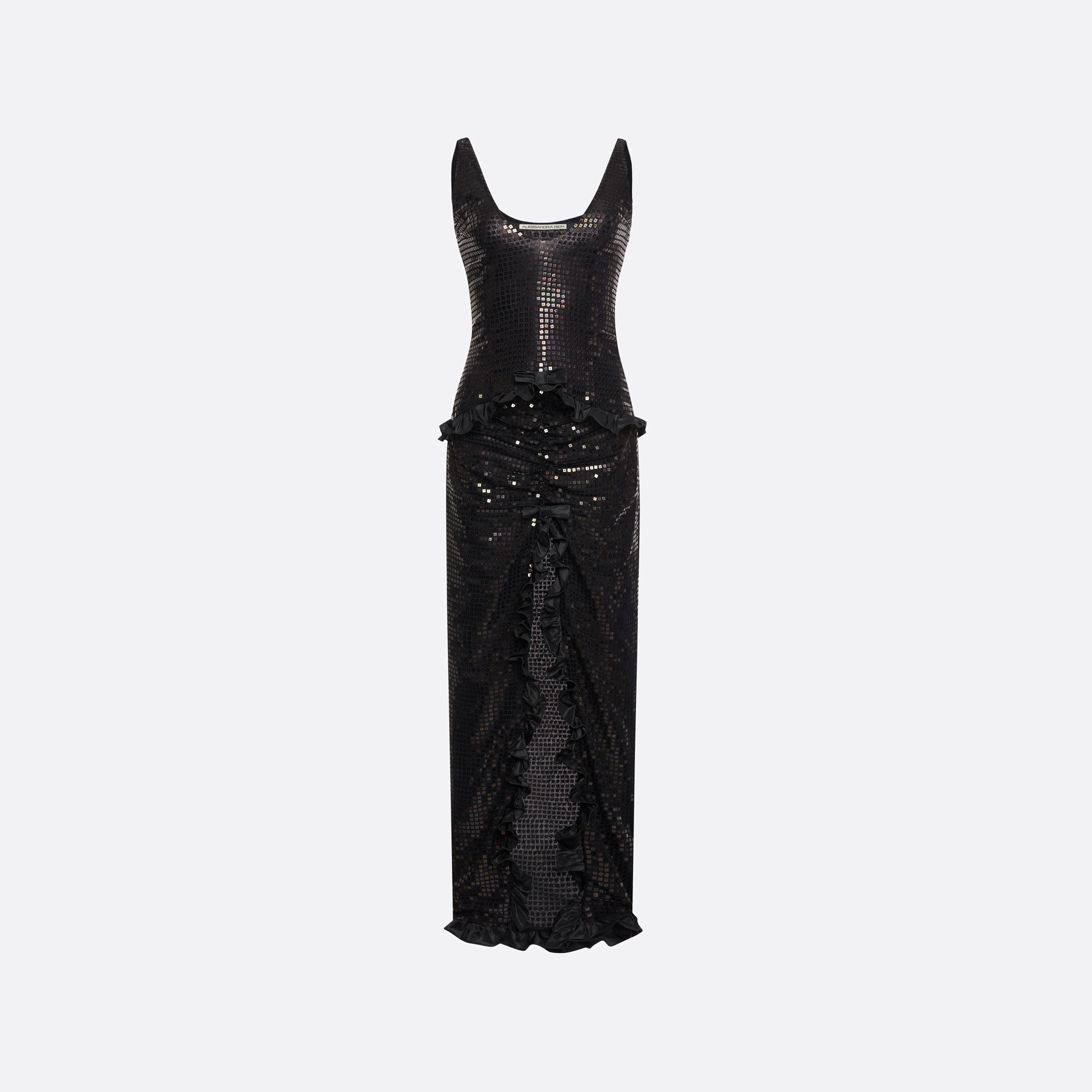 SEQUIN EMBROIDERED EVENING DRESS - 1
