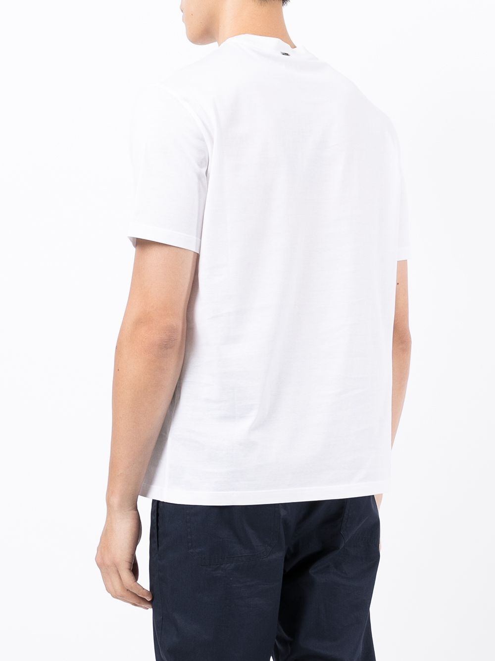 contrast-trim short-sleeve T-shirt - 4