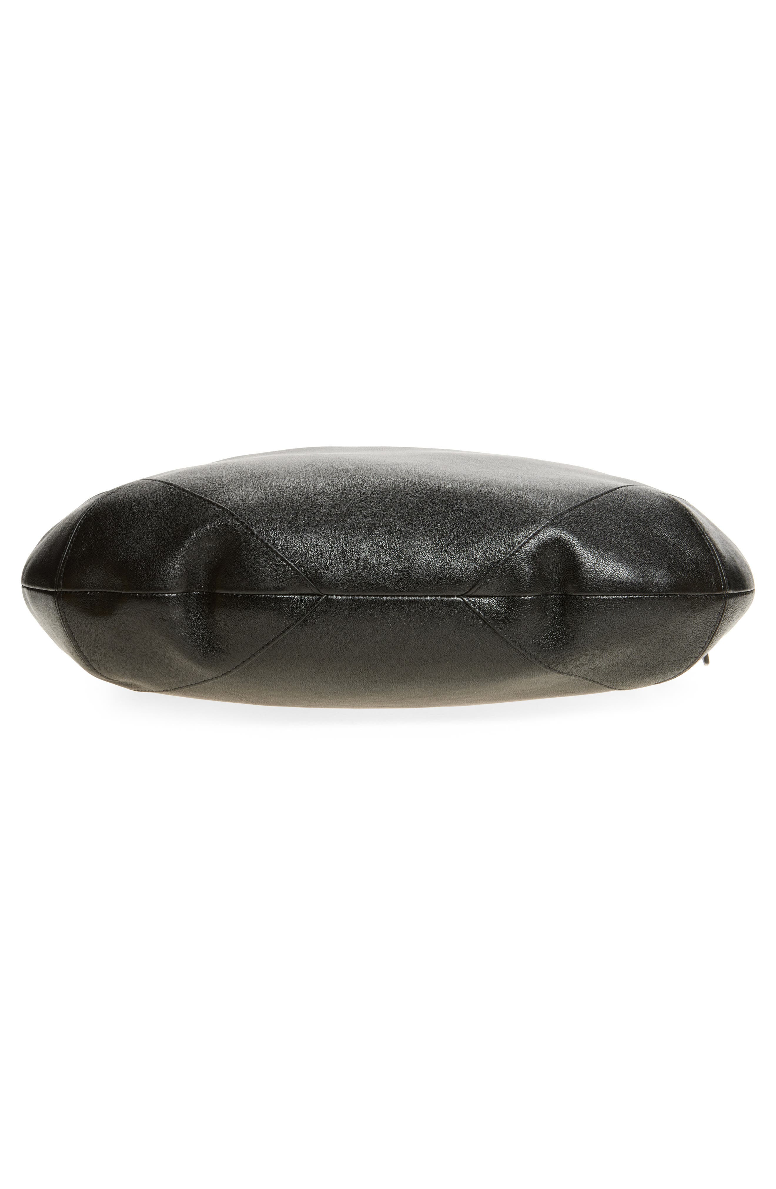 Jimmy Choo Bar Medium Leather Hobo Shoulder Bag in Black/Shiny Gold at Nordstrom - 6