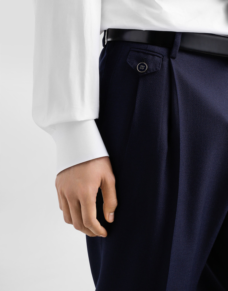 Wool pants with double darts 4
