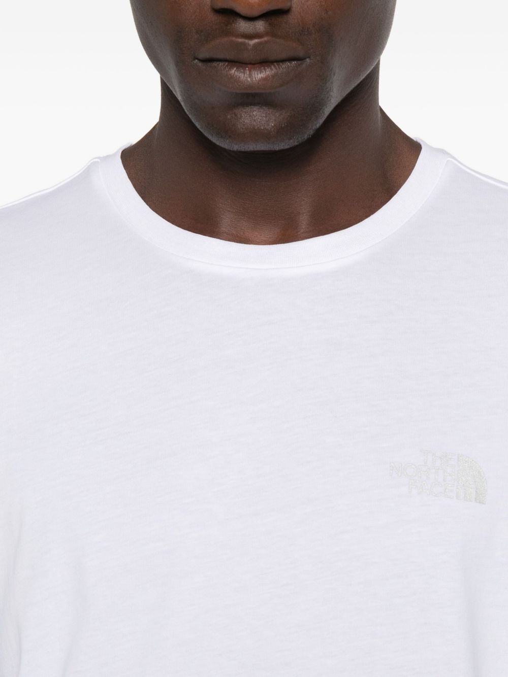 logo-embroidered cotton T-shirt - 4