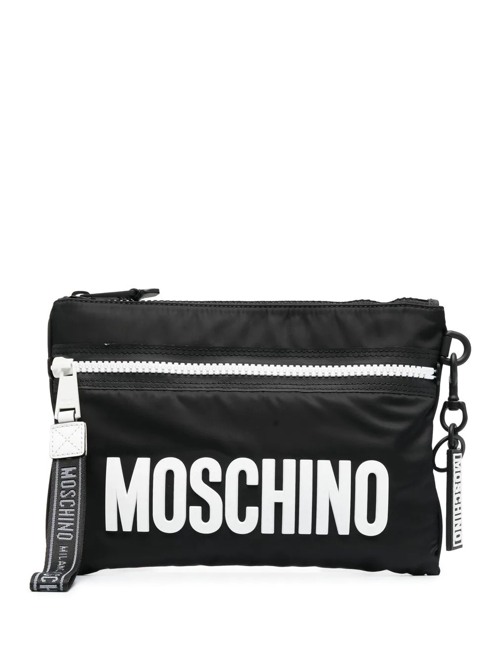 logo zipped clutch - 1