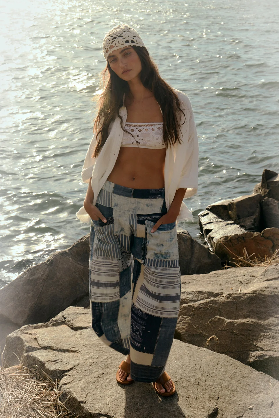 We The Free Symphony Patched Wide Leg Jeans - 1