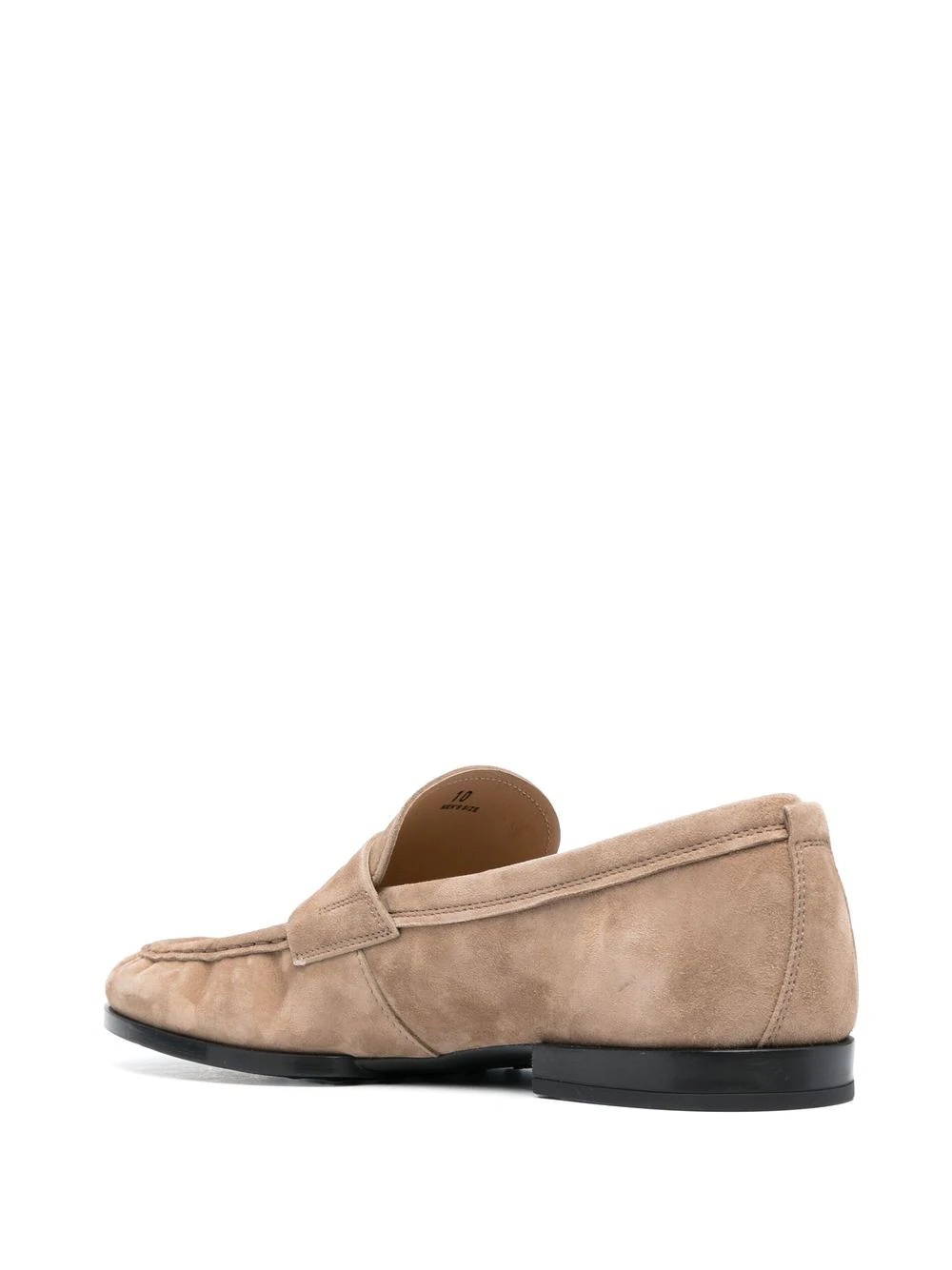embossed-logo detail loafers - 3