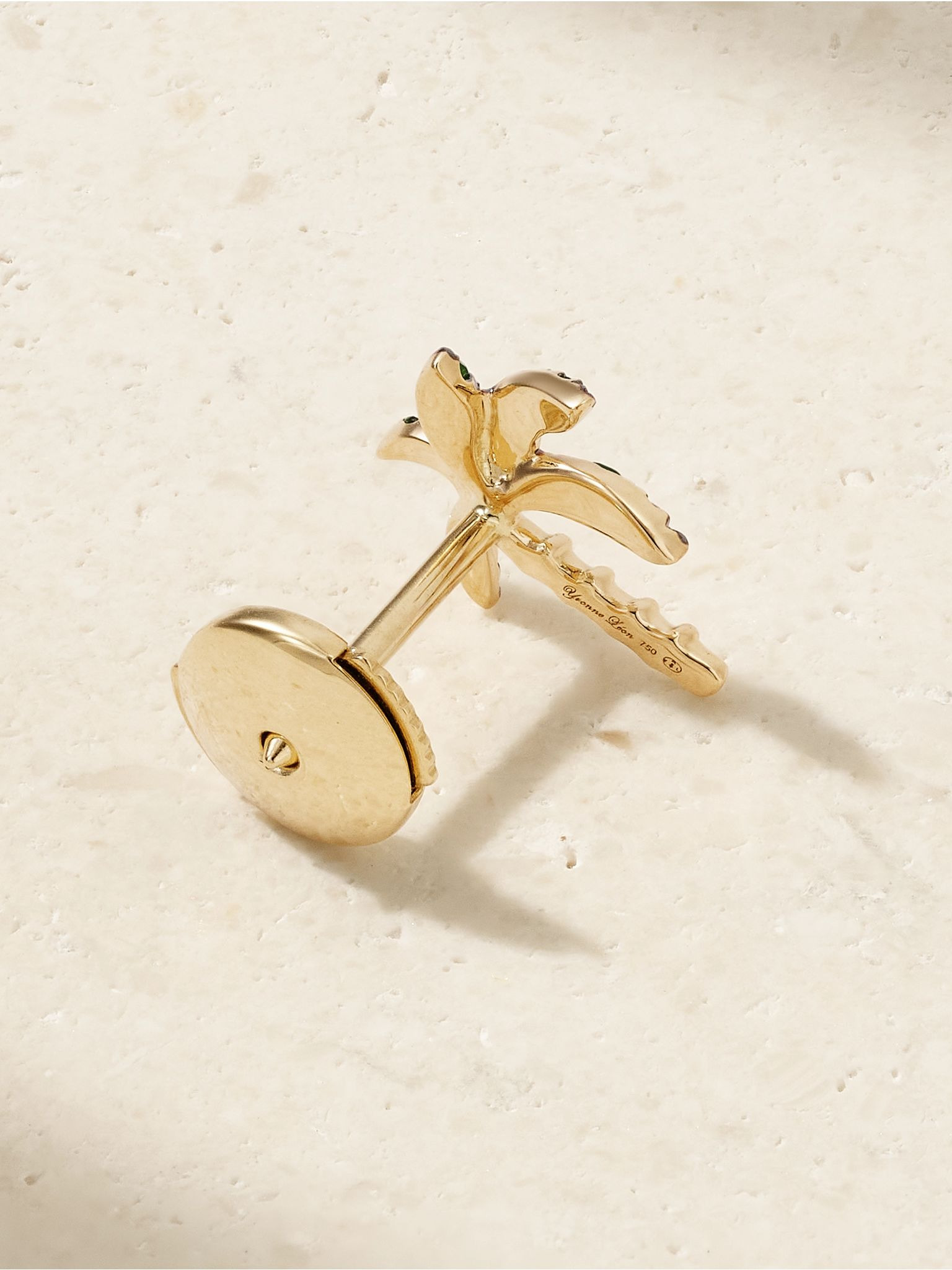 18-karat gold tsavorite earring Gold - 3