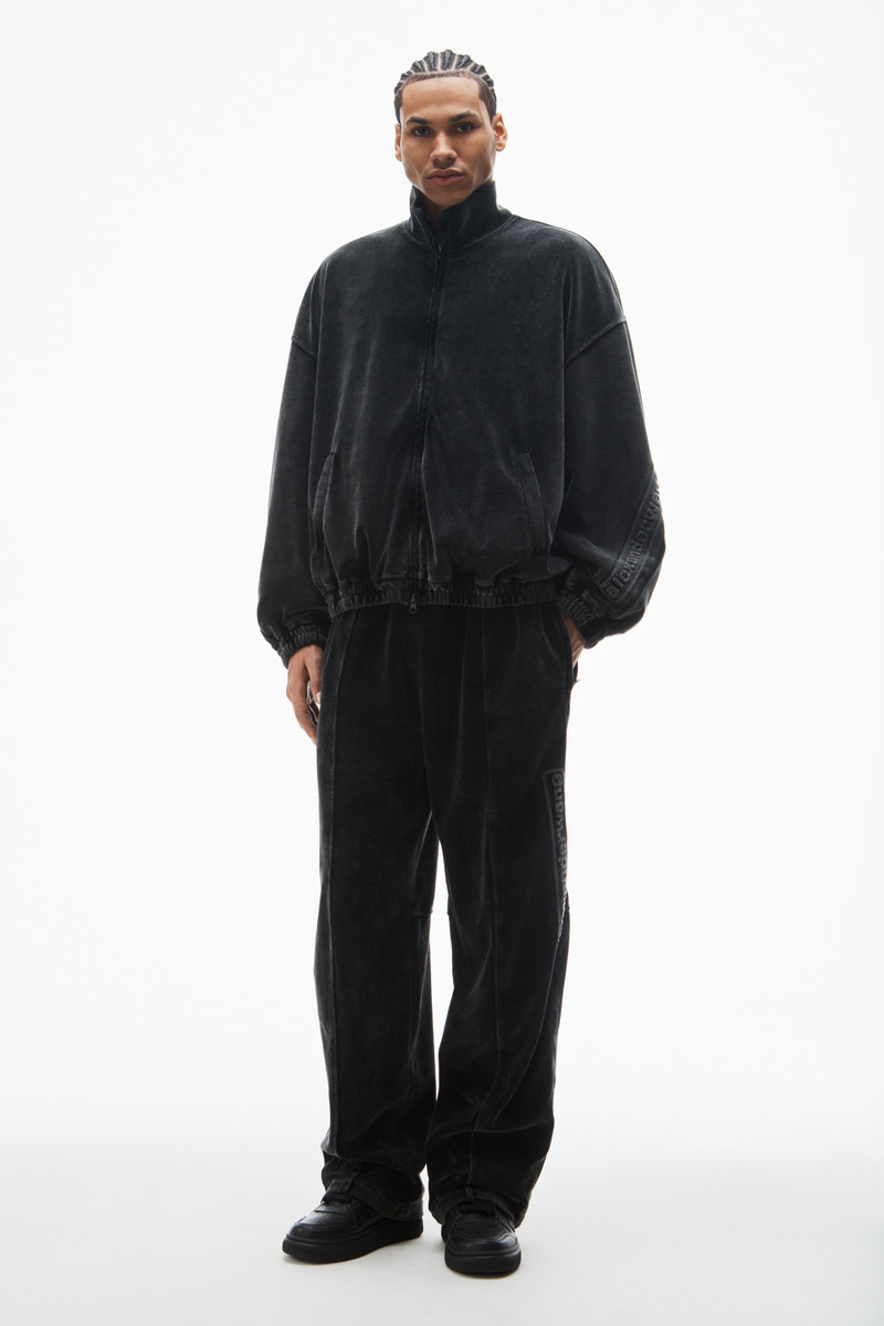 Alexander Wang logo-embossed track jacket outlook