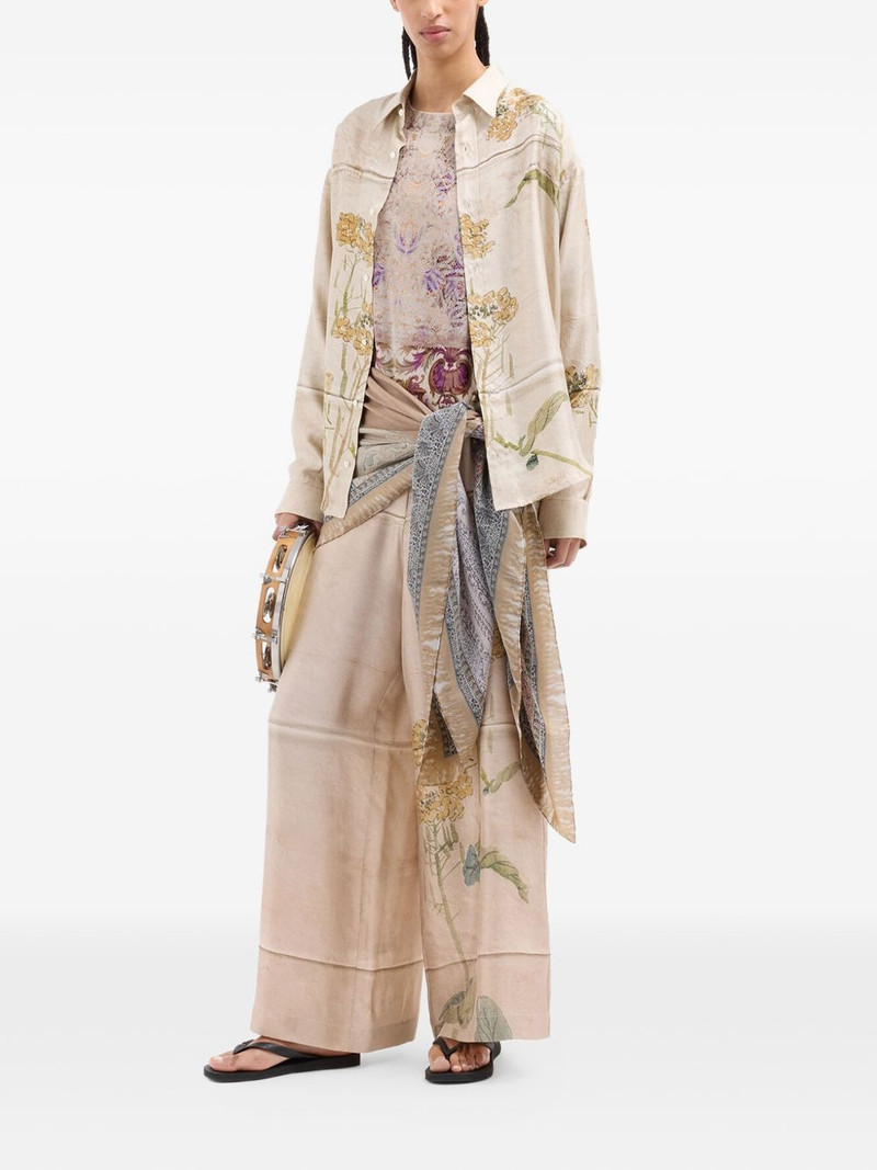 Aloe floral-print button-up shirt 3