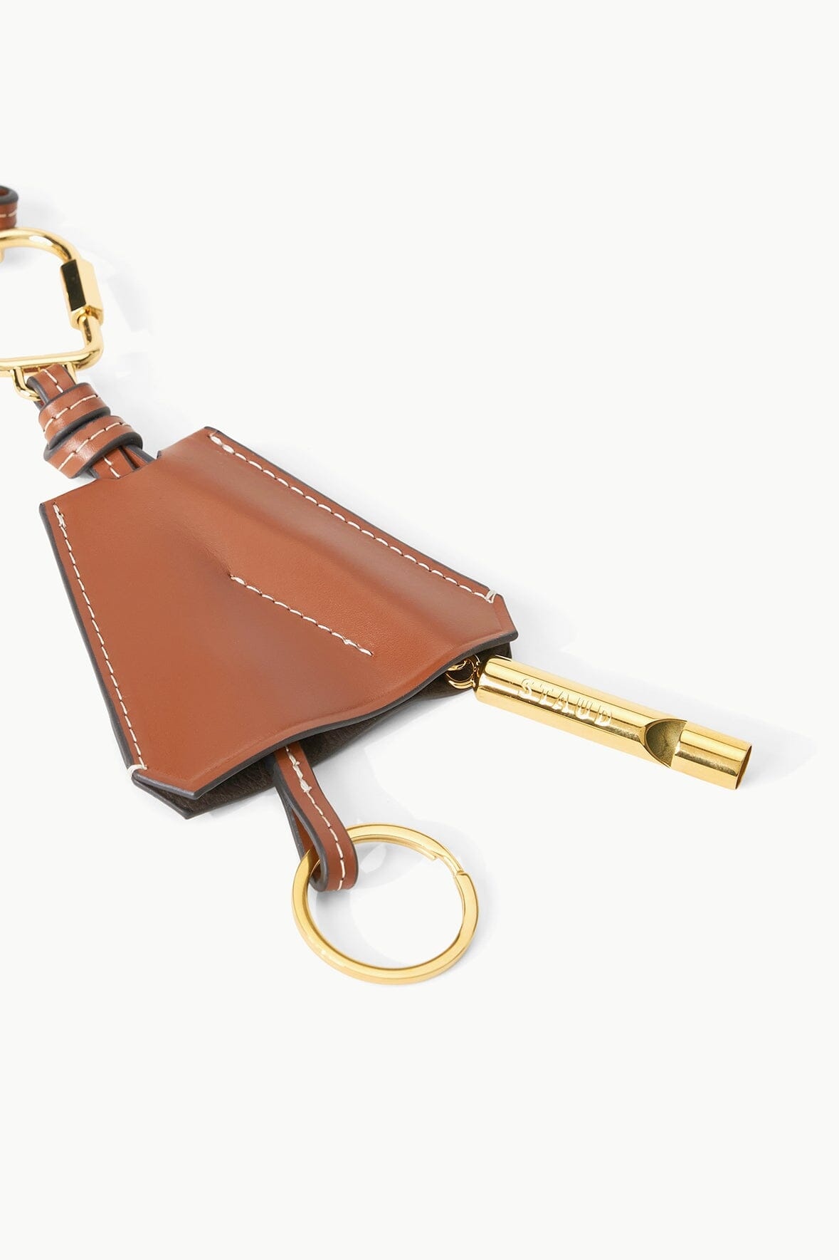STAUD SAFETY WHISTLE KEY FOB TAN - 3
