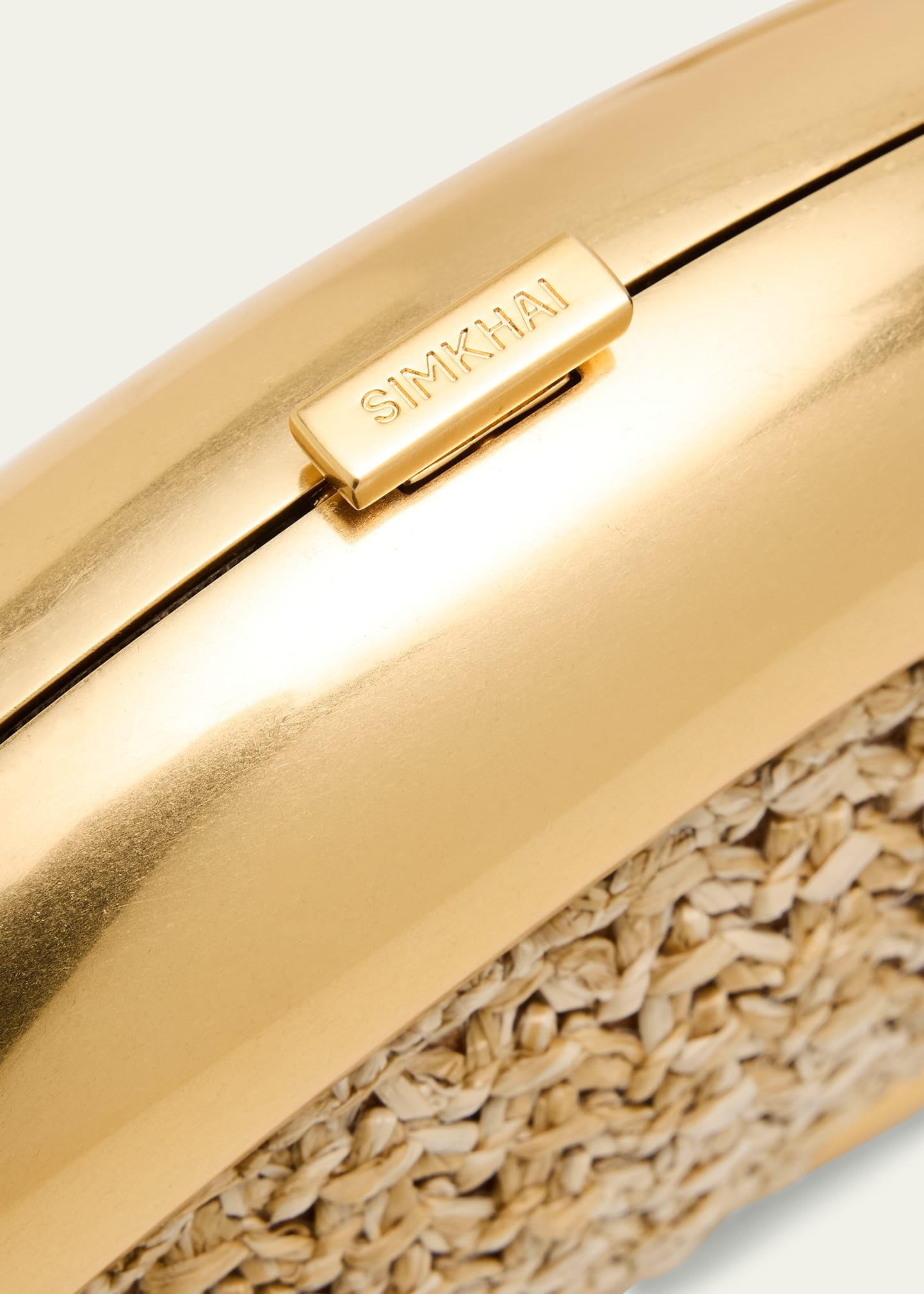 Luna Oval Woven Clutch Bag - 5
