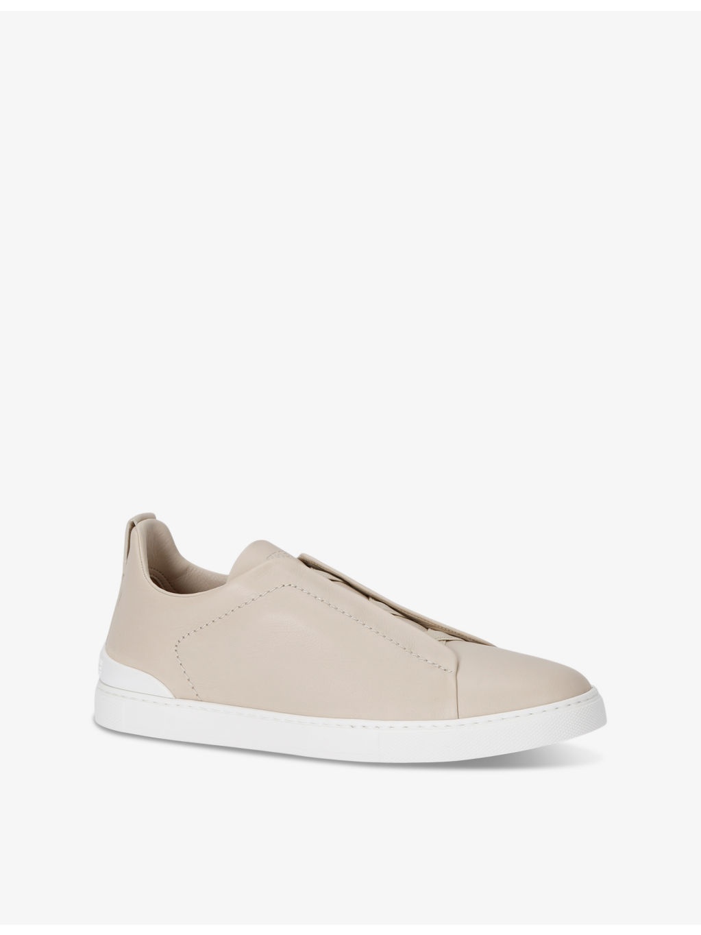 X3 Stitch Cashmere leather low-top trainers - 3