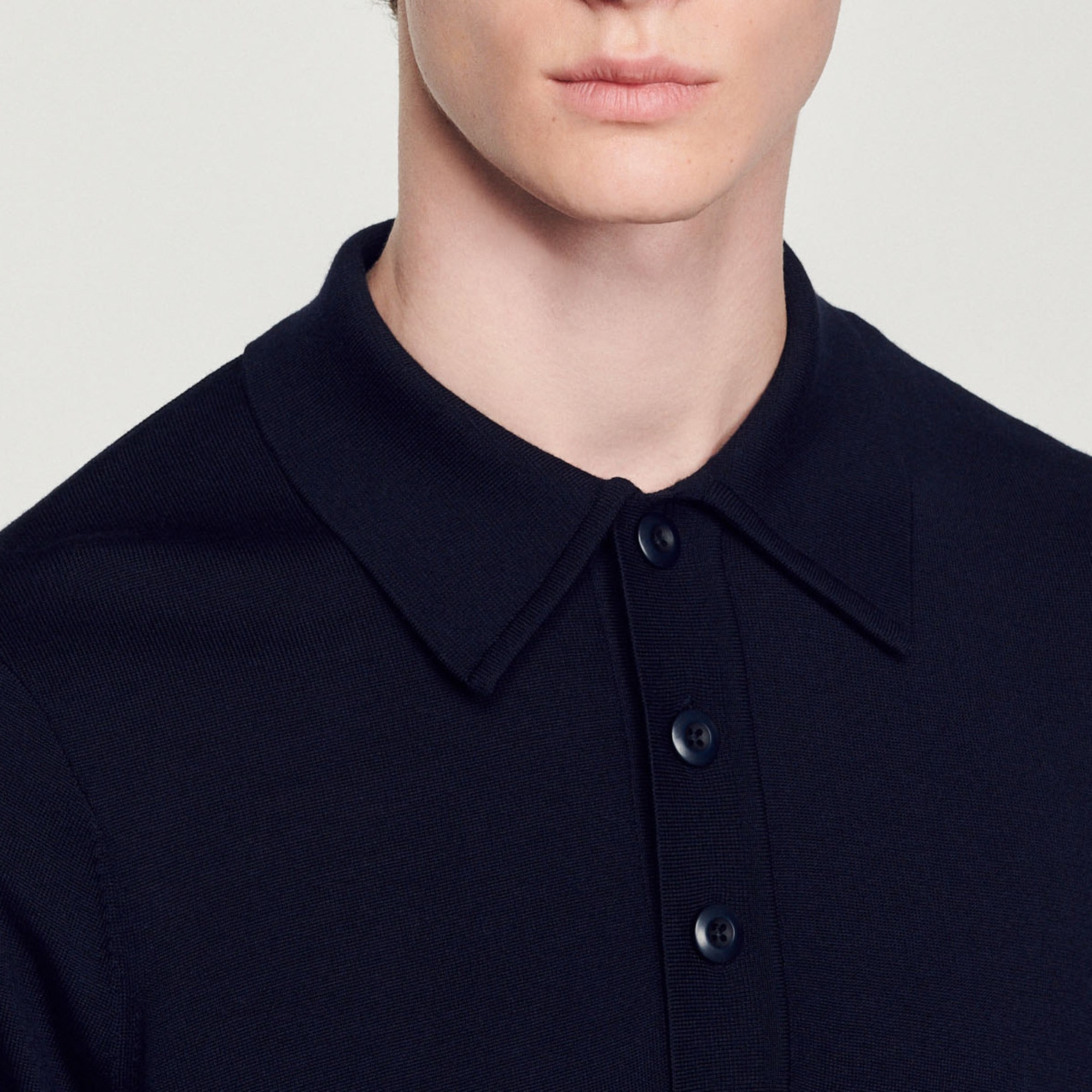 Merino wool polo shirt - 4