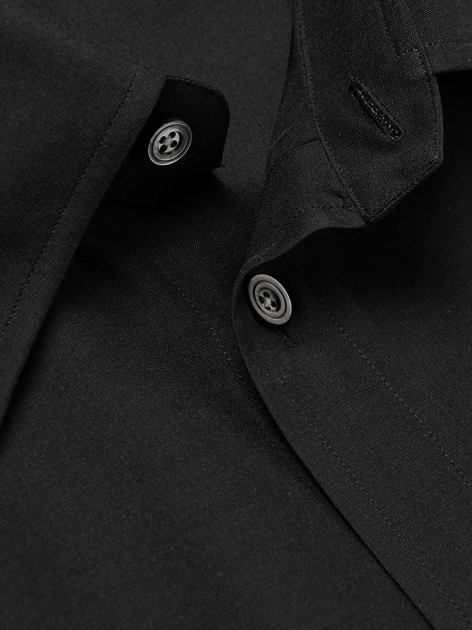 Cutaway-Collar Silk-Blend Shirt - 4