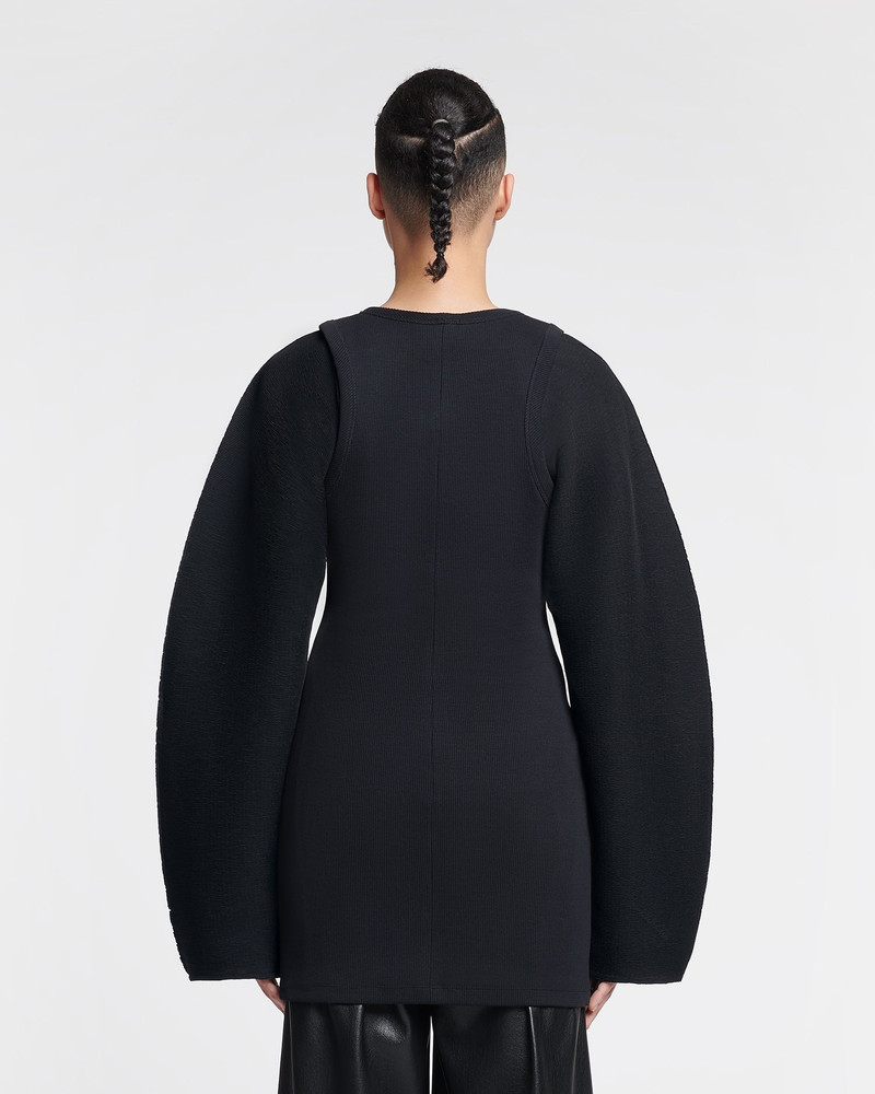 Pleated Ribbed-Jersey Top 3