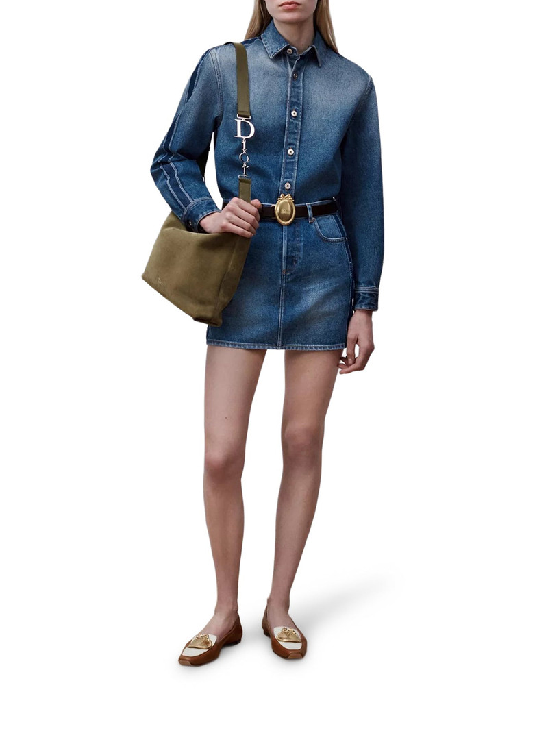 FADED BLUE COTTON DENIM SHIRT 1