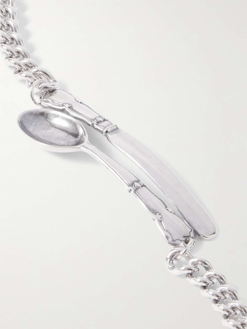 Spoon and Knife Silver Bracelet 4