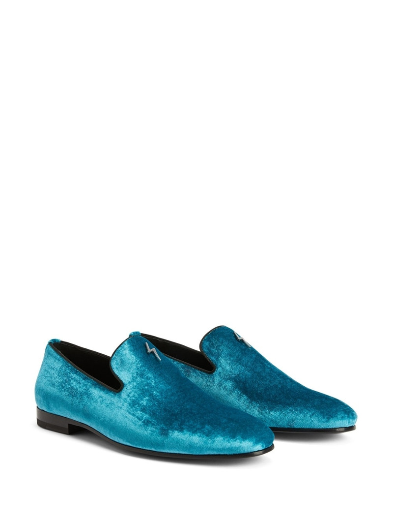 Giuseppe Zanotti velvet slip-on loafers outlook