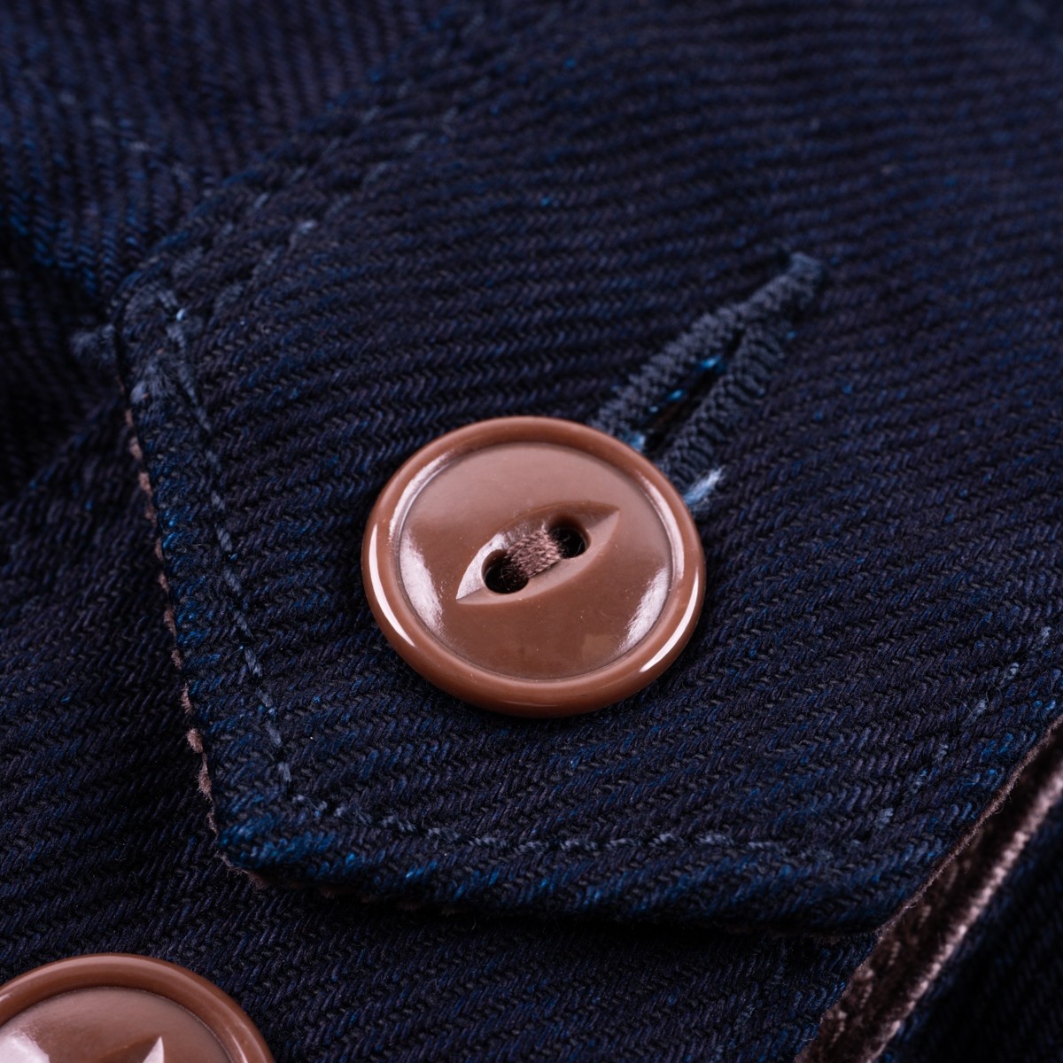 IHJ-143-IND 12oz Kersey Work Jacket - Indigo/Black - 13
