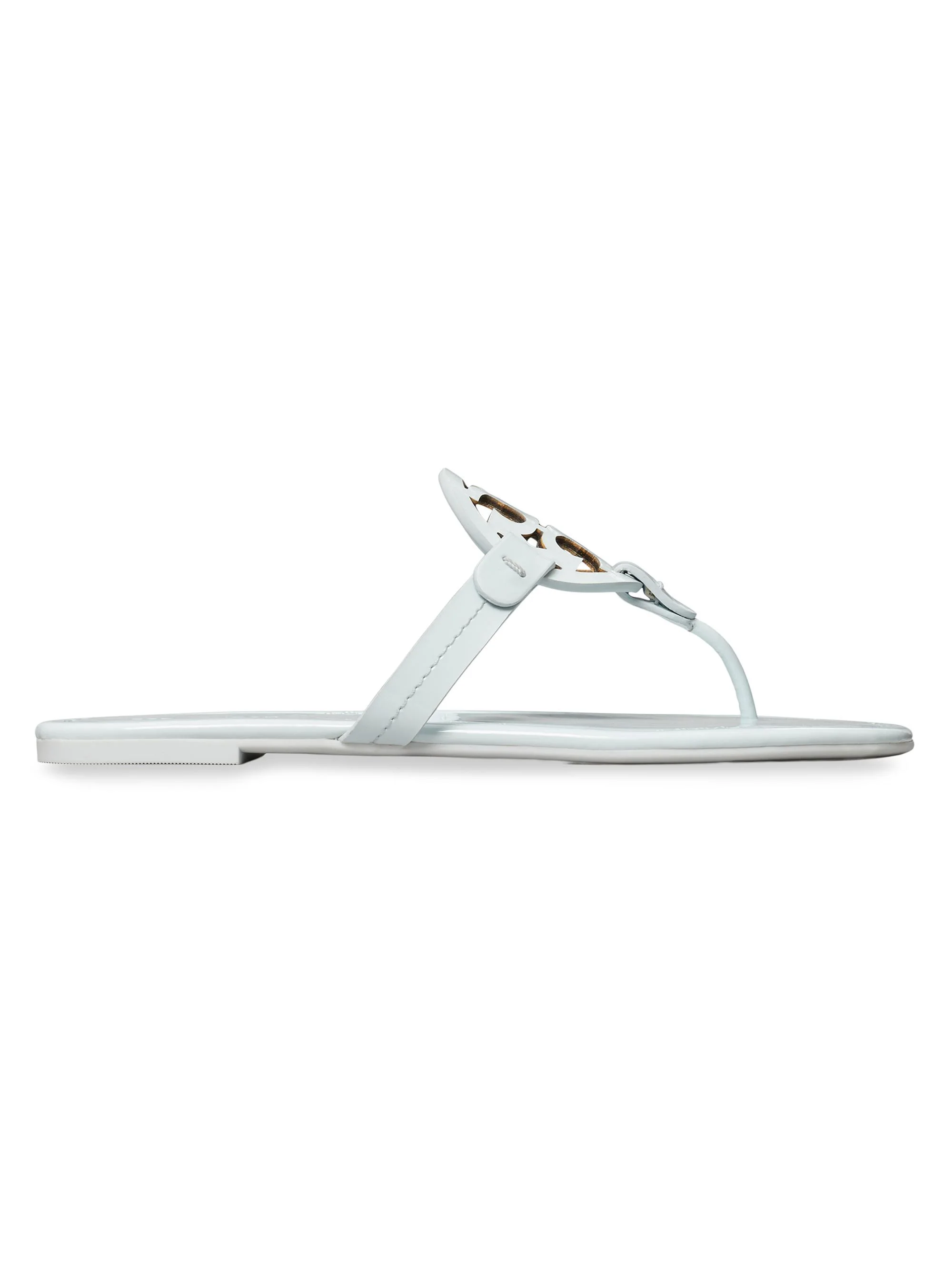 Women's Miller Leather Thong Sandals - Blue Whisper - 1