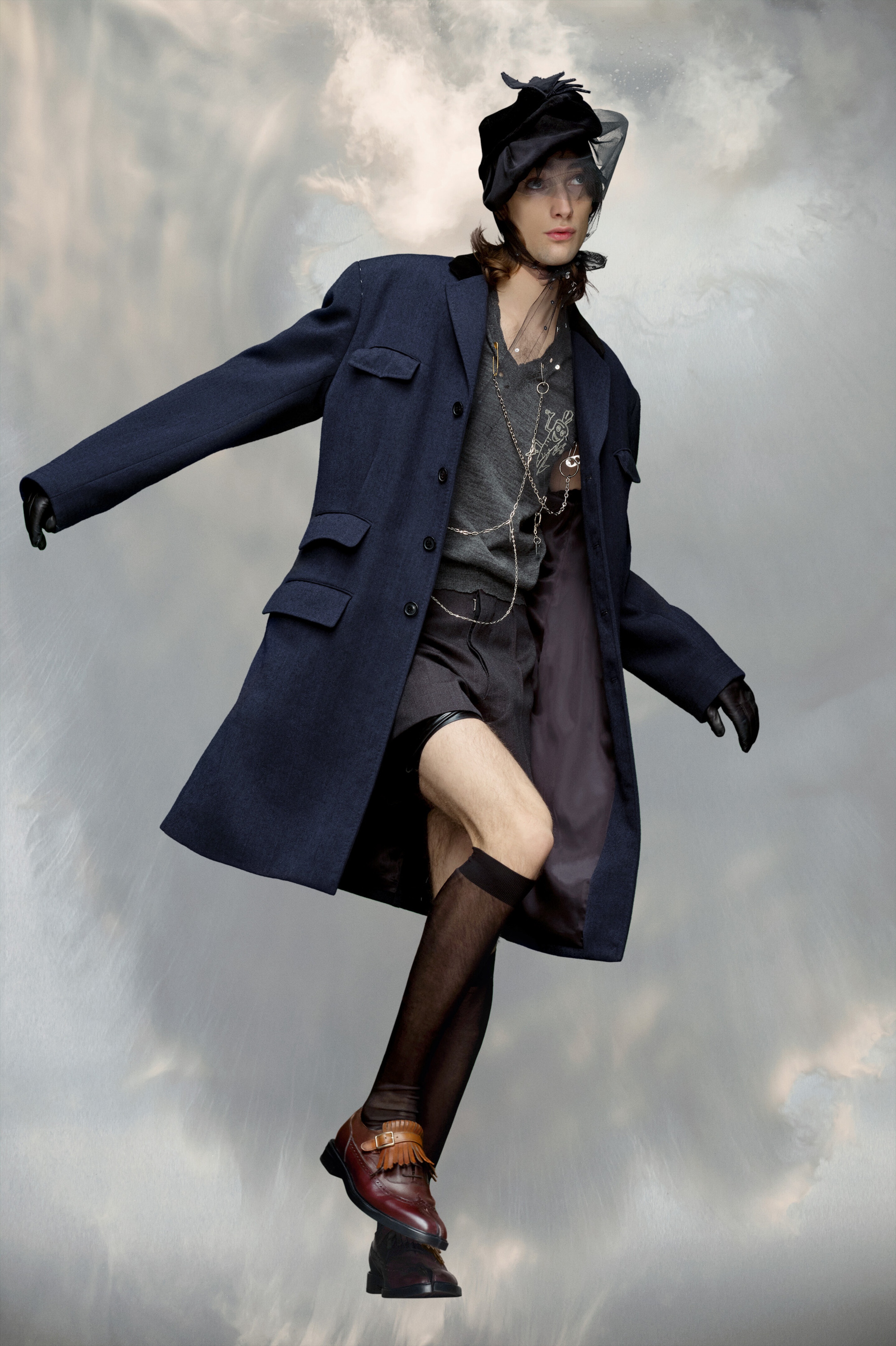 Single-breasted wool coat - 2