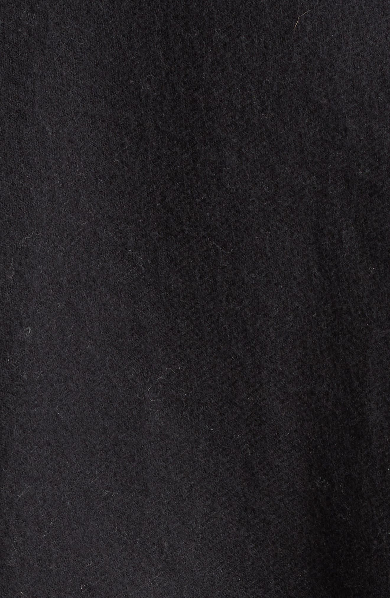 burberry Reversible Open Front Wool Cape in Black/Calico Ip Chk at Nordstrom - 6