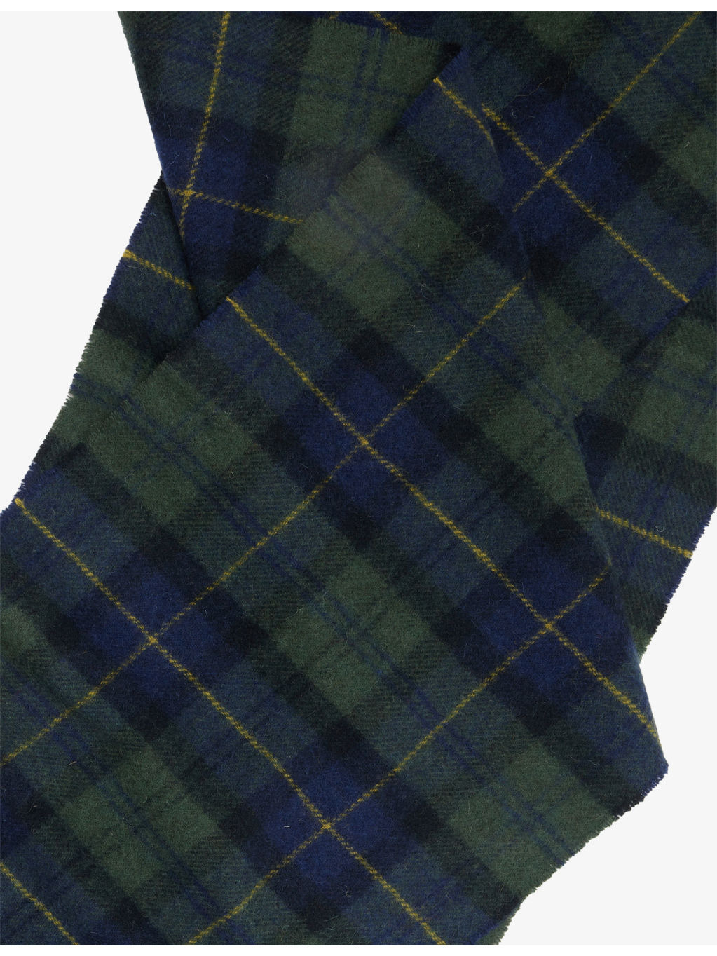Tartan-Print Lambswool Scarf - 3