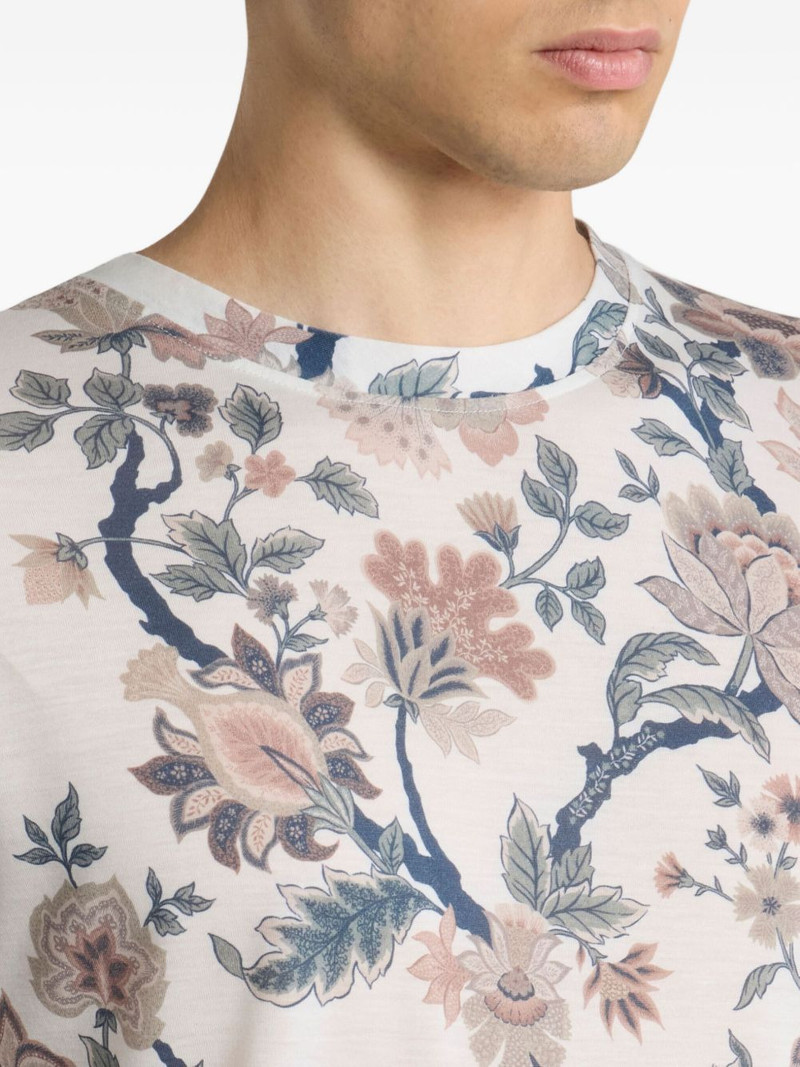 floral-print T-shirt 4