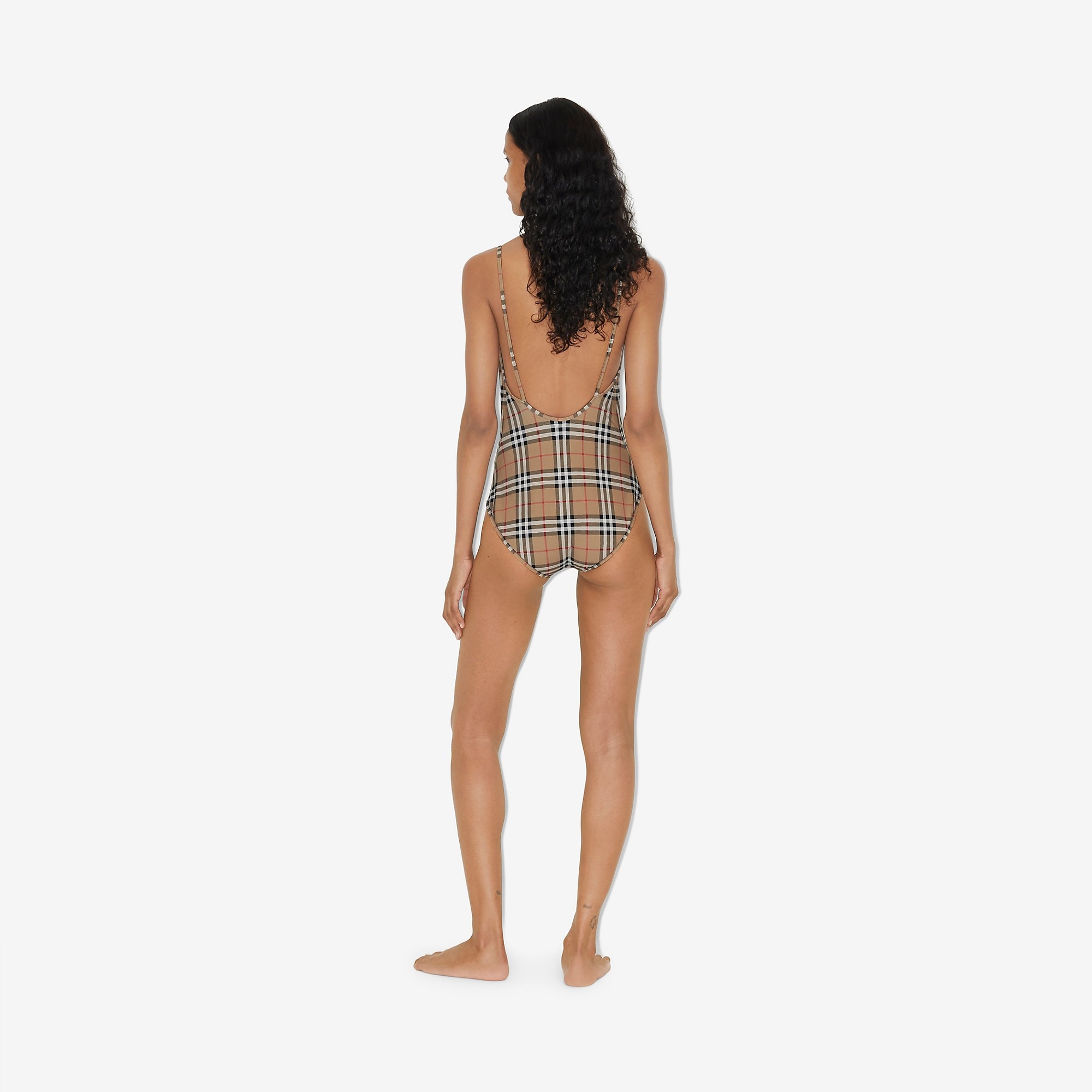 Vintage Check Swimsuit - 4