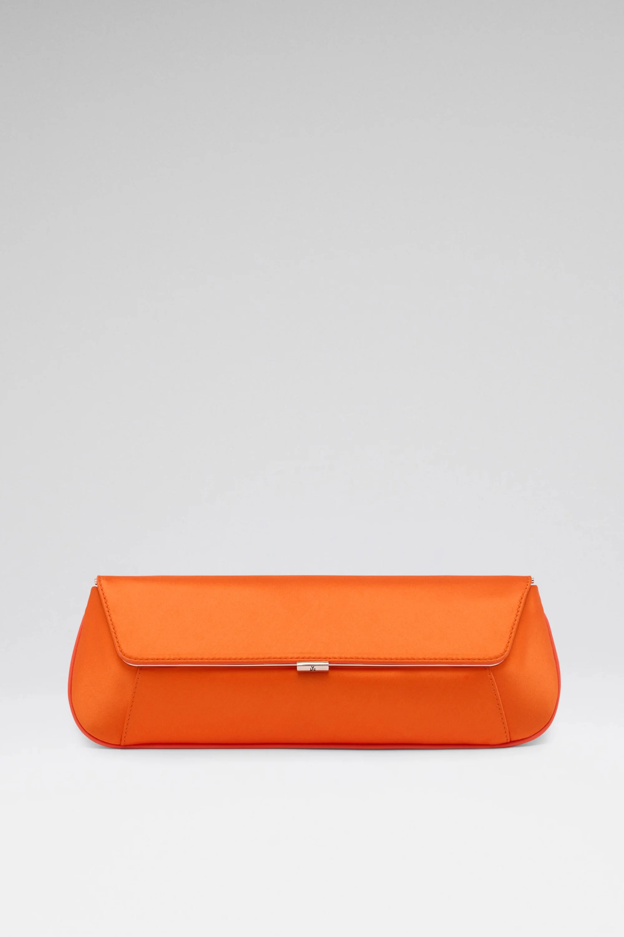 AMI CLUTCH ORANGE SATIN - 1