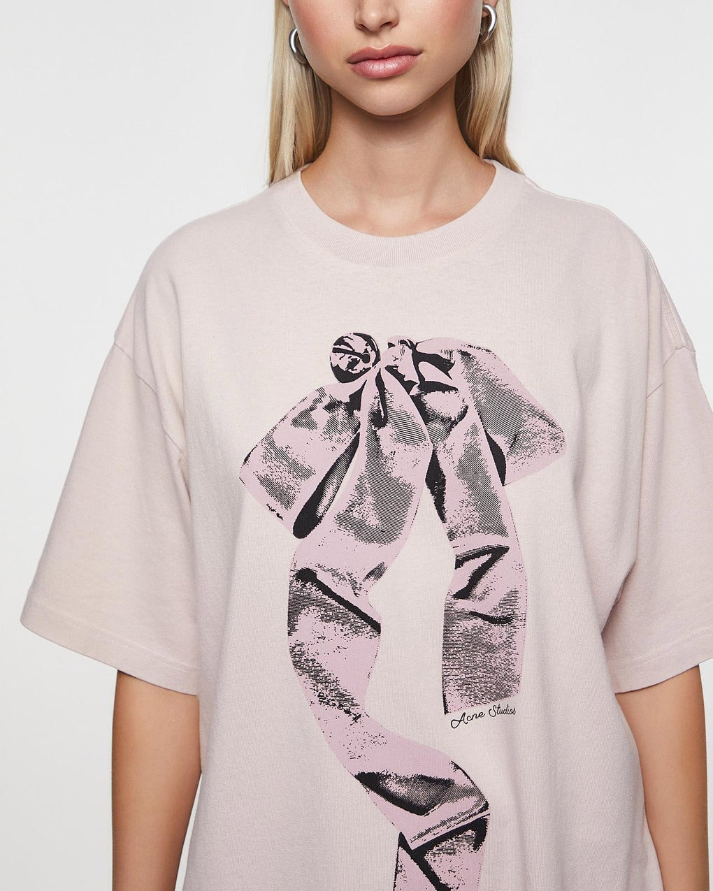 T-Shirt Bow Relaxed Pink - 5