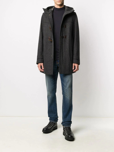 Herno toggle fastening coat outlook