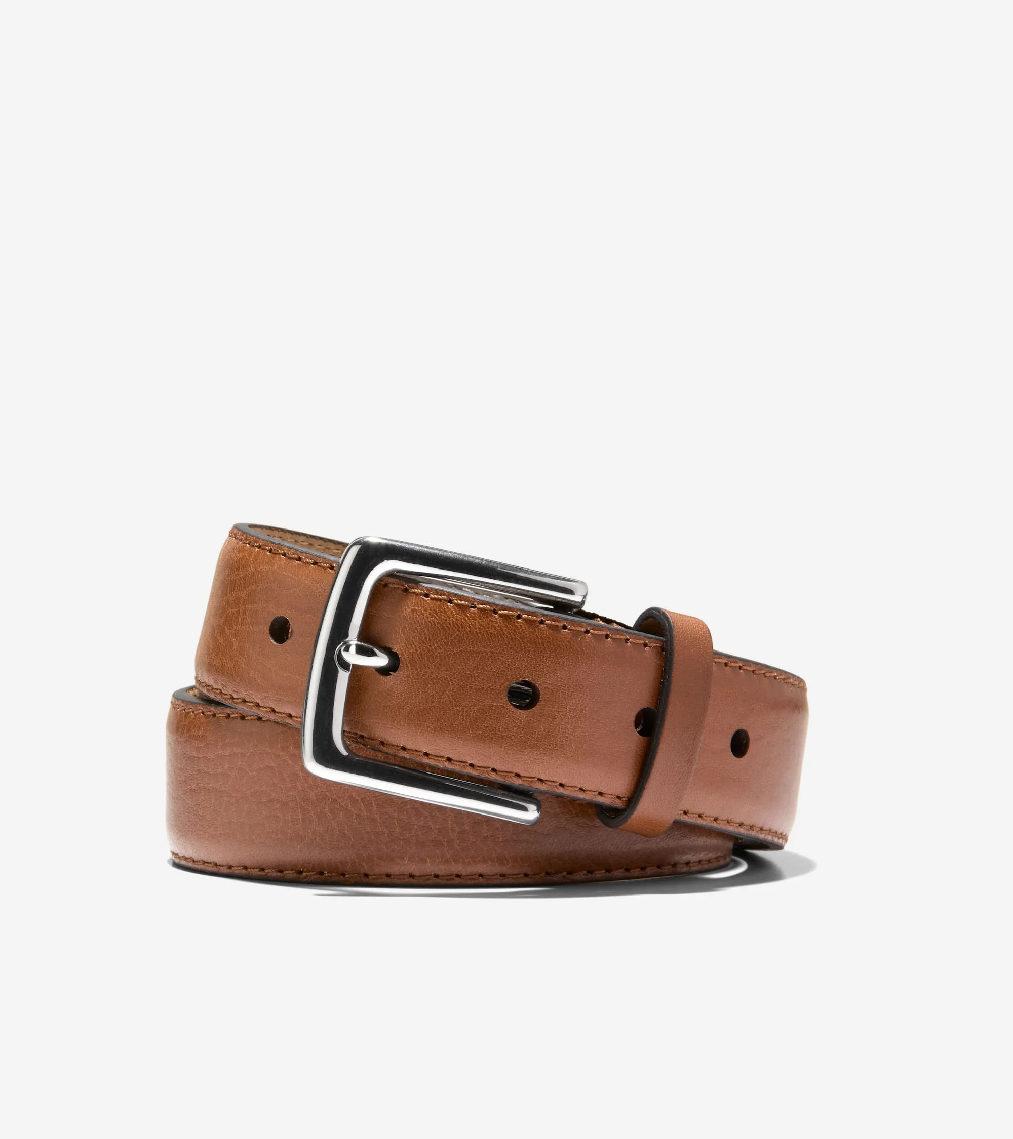 Men's 35MM Double Edge Stitch Detail Belt - 1