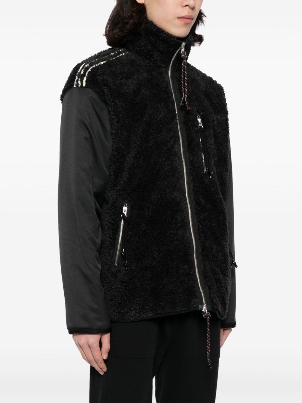 faux-fur panelled jacket - 5