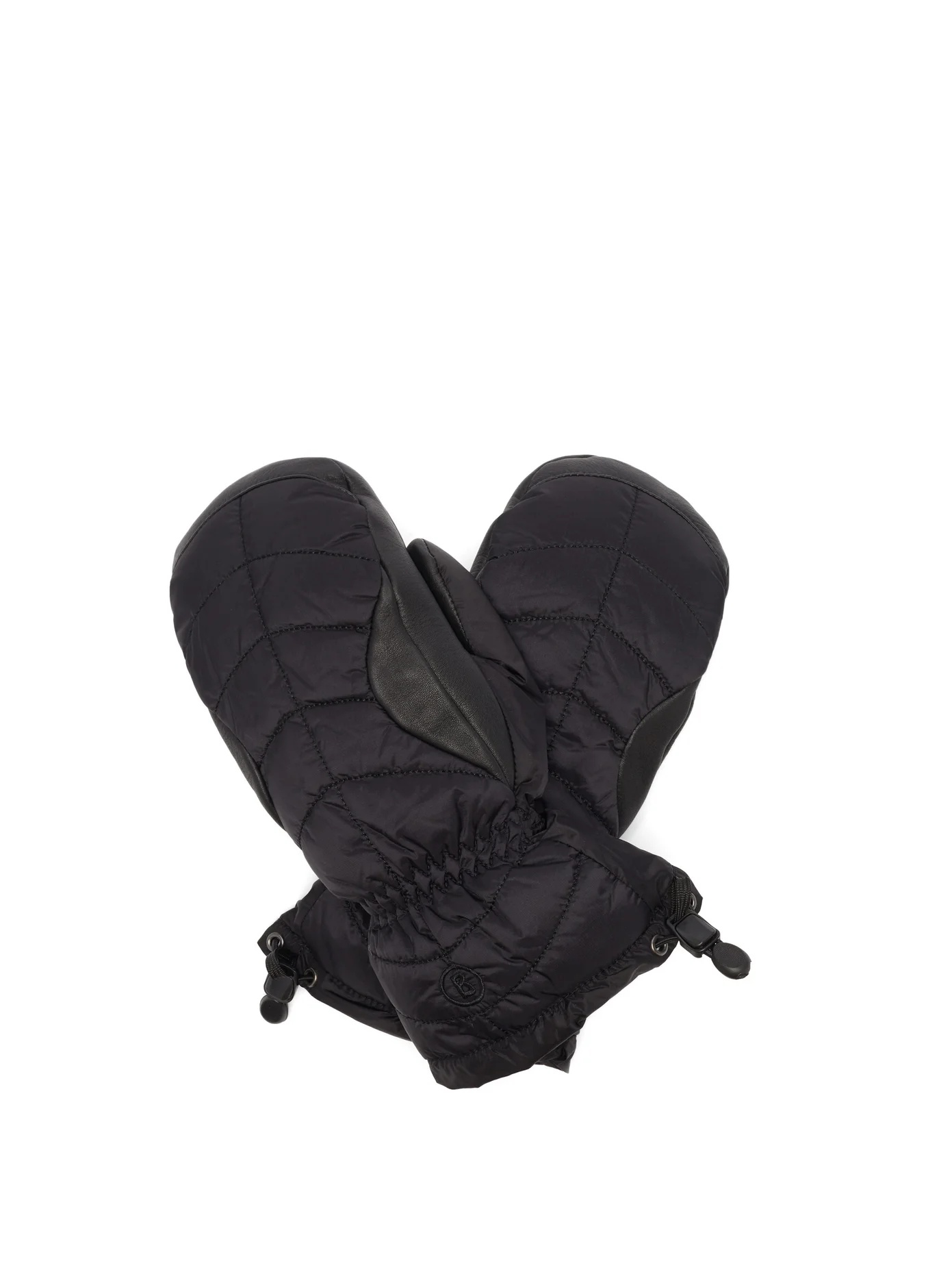 Selia leather-panelled ski mittens - 1