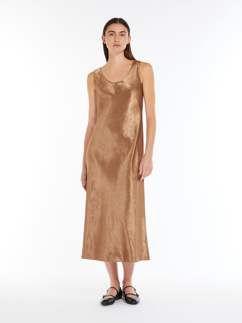 Max Mara TALETE Flowing satin dress outlook