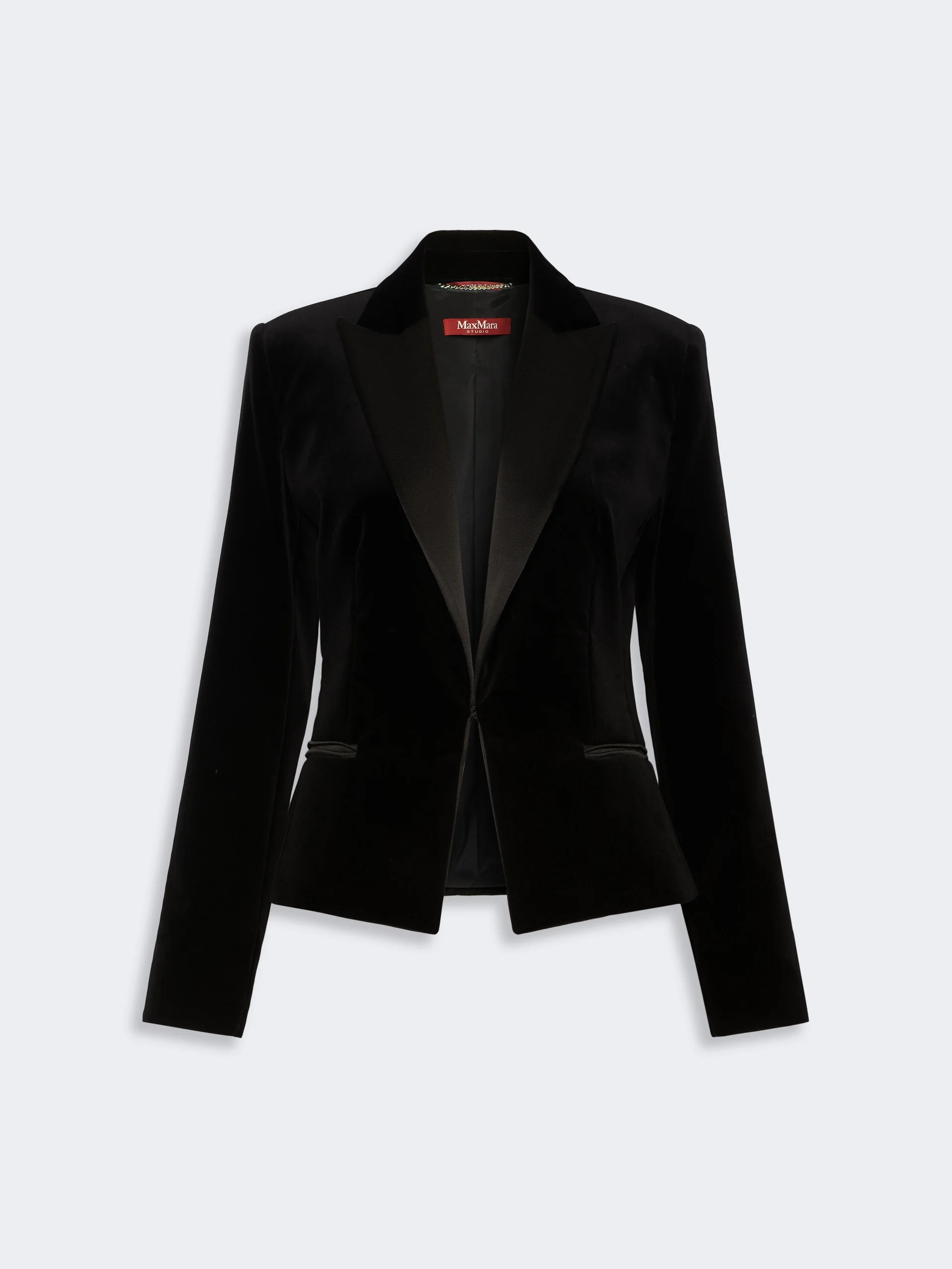FILANTE Velvet Tuxedo jacket - BLACK - 1