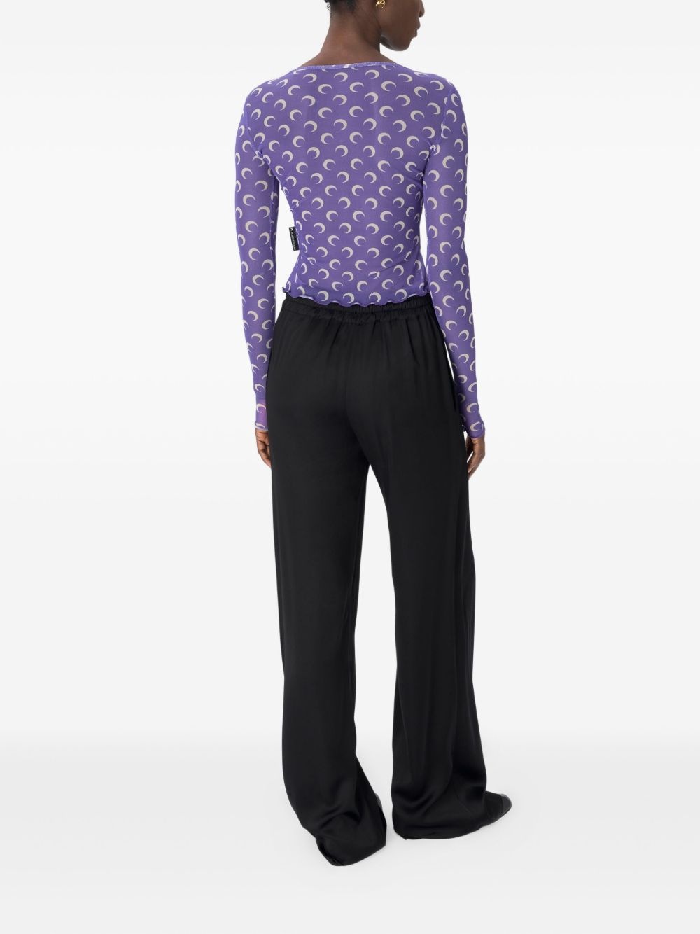 Moon mesh second-skin top - 2