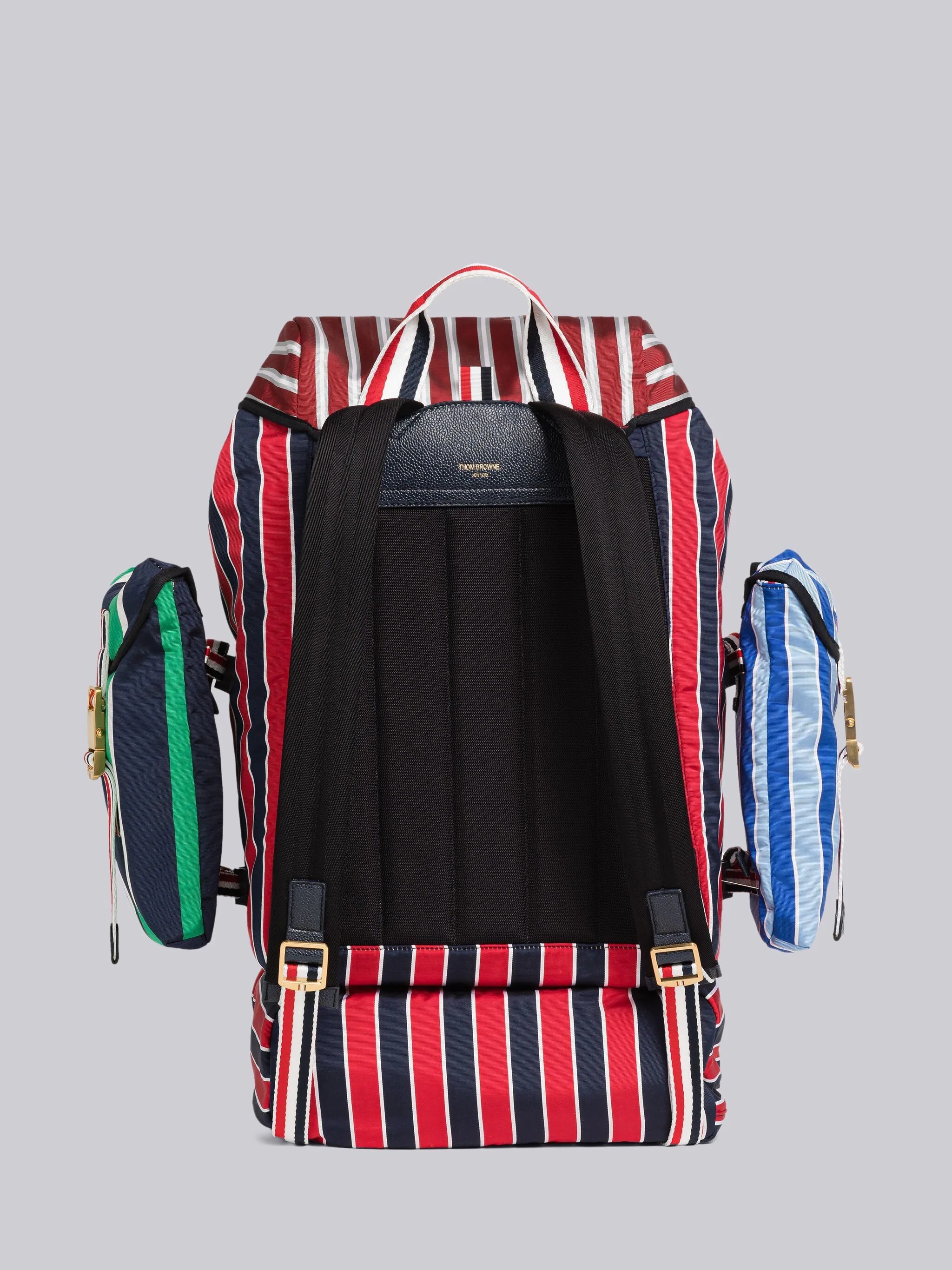 Fun-Mix Stripe Tie Jacquard Mountaineering Backpack - 4