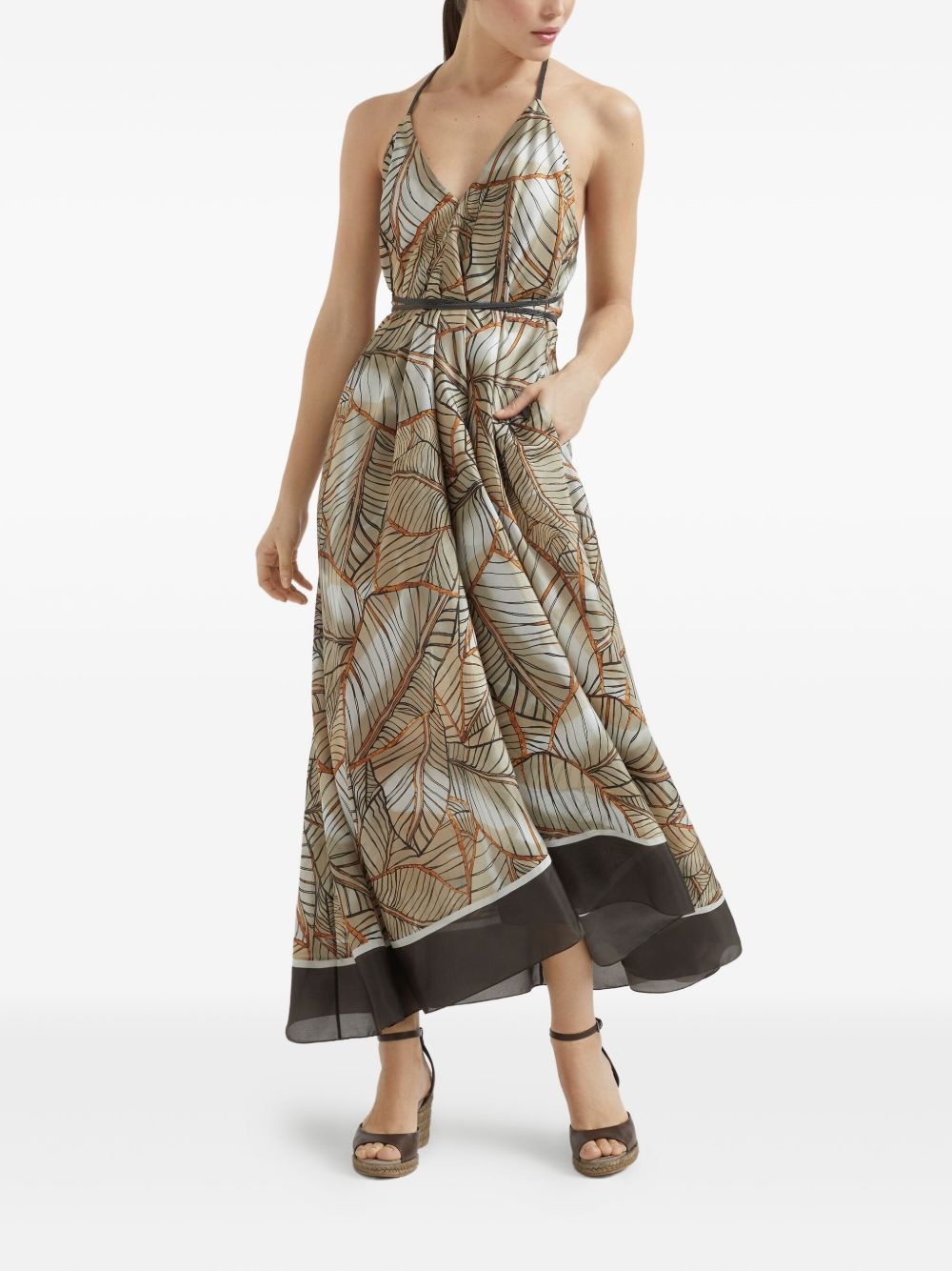 Monili chain-detail dress - 3