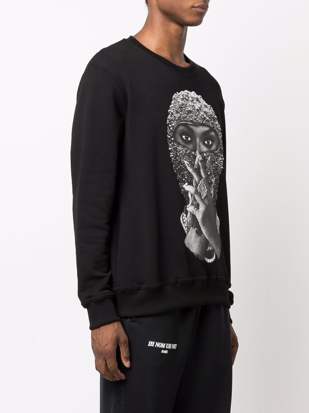 graphic print crew-neck sweatshirt - 3