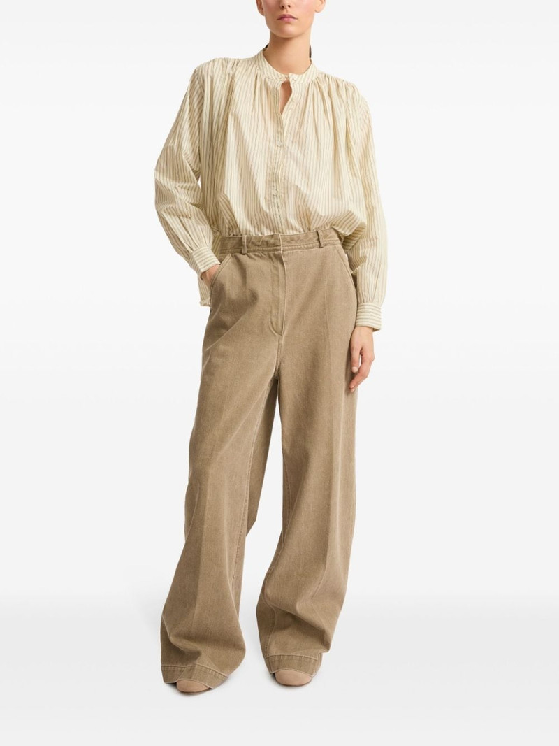 Yves Salomon pleated shirt outlook