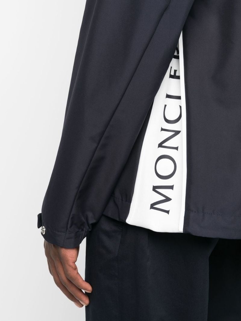 logo-print hooded jacket - 5