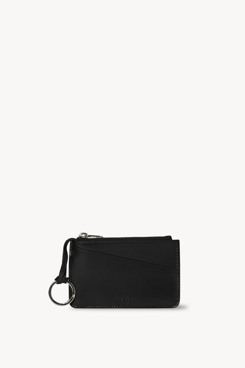 Zipped Keychain in Leather 1