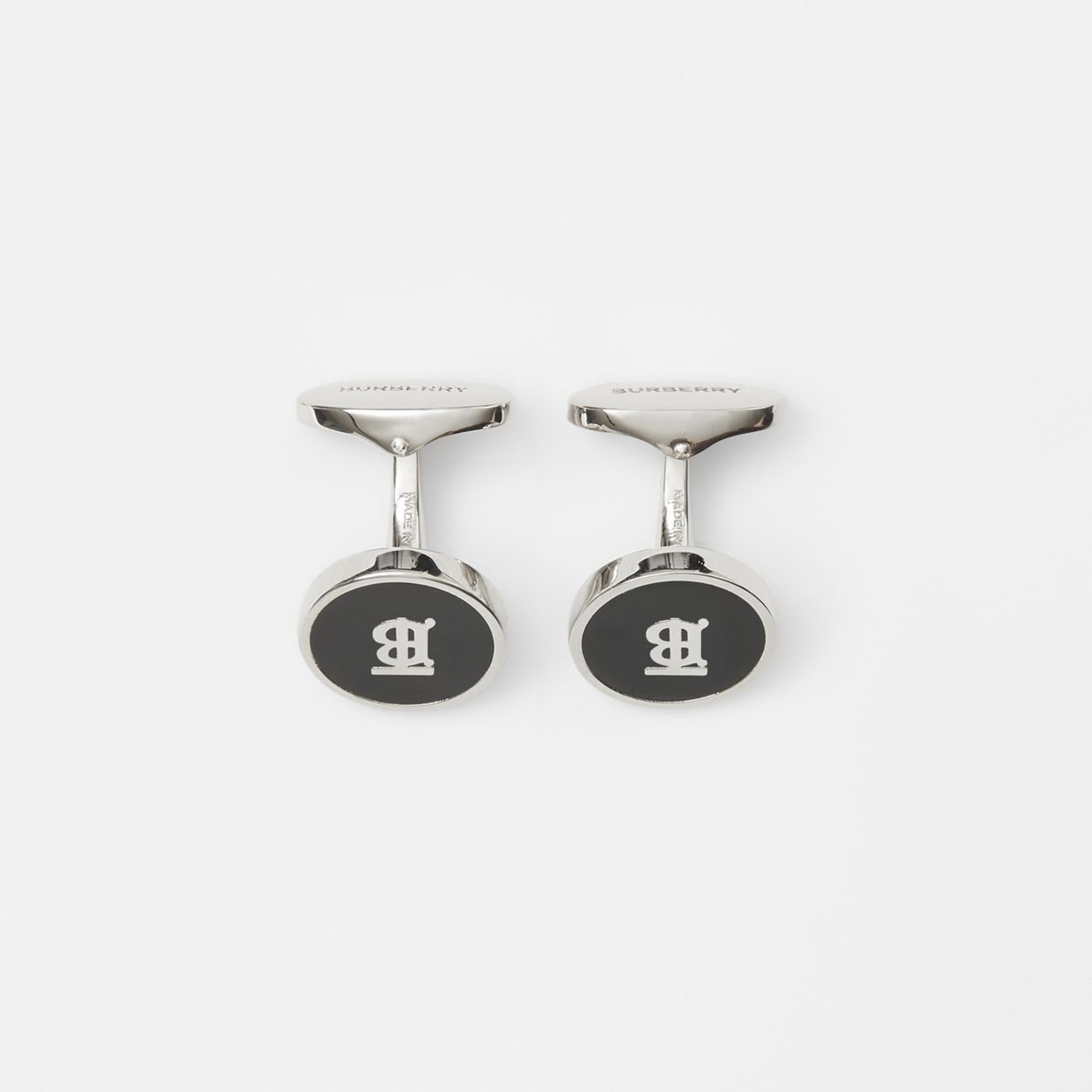 Monogram Motif Palladium-plated Cufflinks - 3