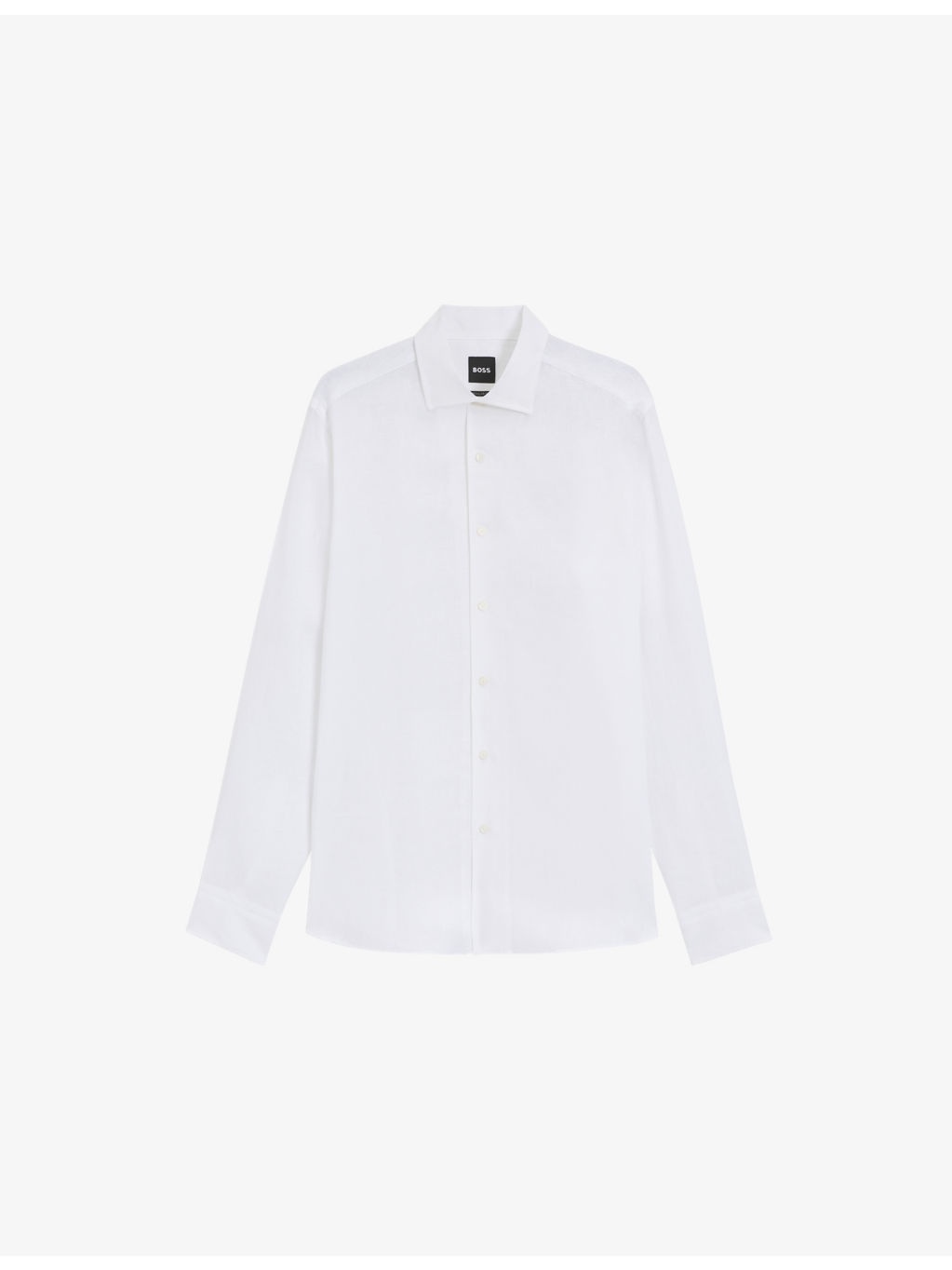 Beckham x BOSS Regular-Fit Button-Down Linen Shirt - 1