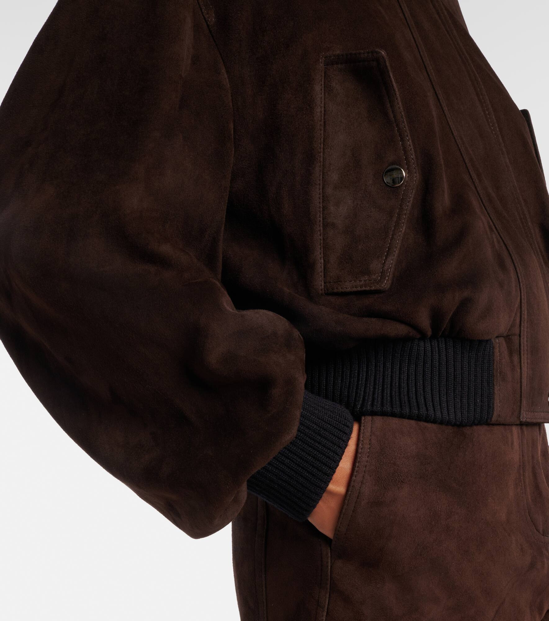 Briar suede bomber jacket - 5