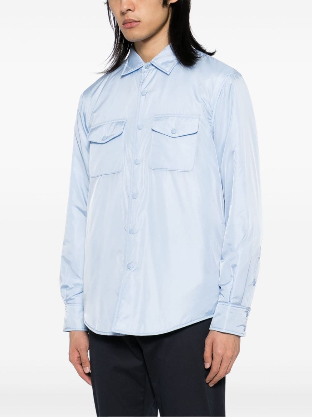 long-sleeved shirt jacket - 3